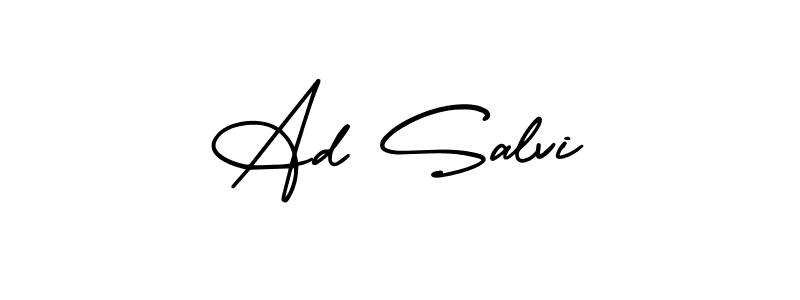 Create a beautiful signature design for name Ad Salvi. With this signature (AmerikaSignatureDemo-Regular) fonts, you can make a handwritten signature for free. Ad Salvi signature style 3 images and pictures png