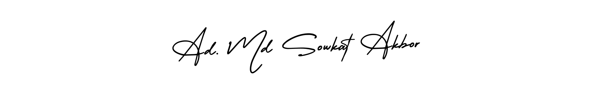 You can use this online signature creator to create a handwritten signature for the name Ad. Md Sowkat Akbor. This is the best online autograph maker. Ad. Md Sowkat Akbor signature style 3 images and pictures png