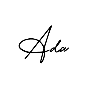 Design your own signature with our free online signature maker. With this signature software, you can create a handwritten (AmerikaSignatureDemo-Regular) signature for name Ada. Ada signature style 3 images and pictures png