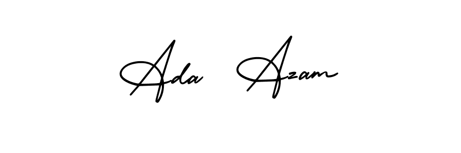 Make a short Ada  Azam signature style. Manage your documents anywhere anytime using AmerikaSignatureDemo-Regular. Create and add eSignatures, submit forms, share and send files easily. Ada  Azam signature style 3 images and pictures png