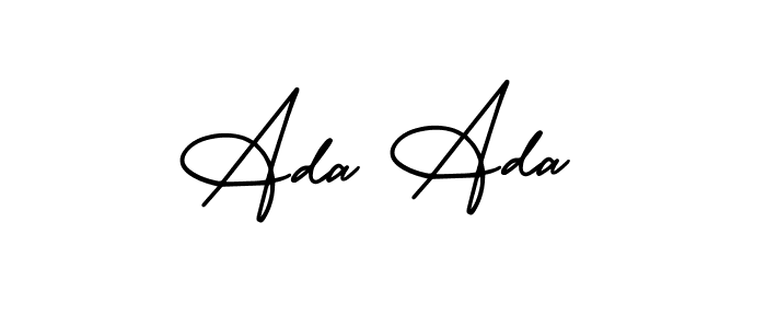 How to make Ada Ada signature? AmerikaSignatureDemo-Regular is a professional autograph style. Create handwritten signature for Ada Ada name. Ada Ada signature style 3 images and pictures png