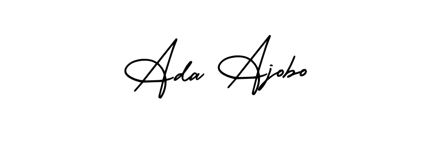 if you are searching for the best signature style for your name Ada Ajobo. so please give up your signature search. here we have designed multiple signature styles  using AmerikaSignatureDemo-Regular. Ada Ajobo signature style 3 images and pictures png