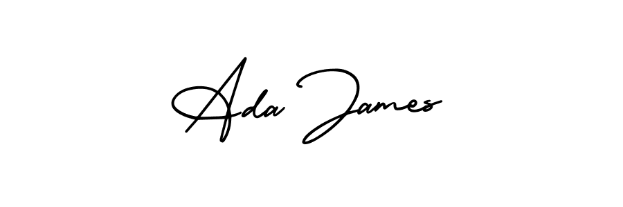 if you are searching for the best signature style for your name Ada James. so please give up your signature search. here we have designed multiple signature styles  using AmerikaSignatureDemo-Regular. Ada James signature style 3 images and pictures png