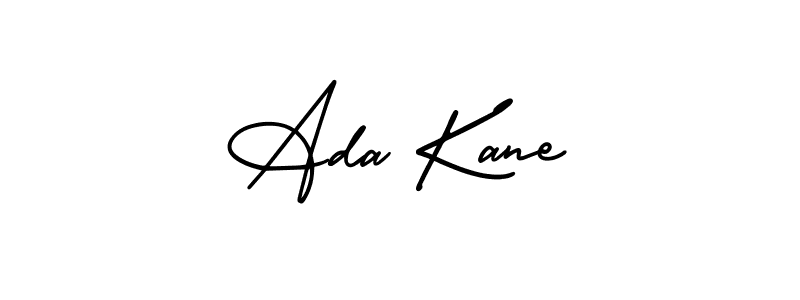 The best way (AmerikaSignatureDemo-Regular) to make a short signature is to pick only two or three words in your name. The name Ada Kane include a total of six letters. For converting this name. Ada Kane signature style 3 images and pictures png