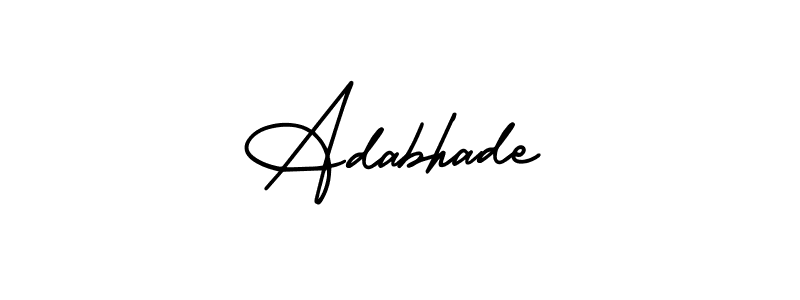 Create a beautiful signature design for name Adabhade. With this signature (AmerikaSignatureDemo-Regular) fonts, you can make a handwritten signature for free. Adabhade signature style 3 images and pictures png