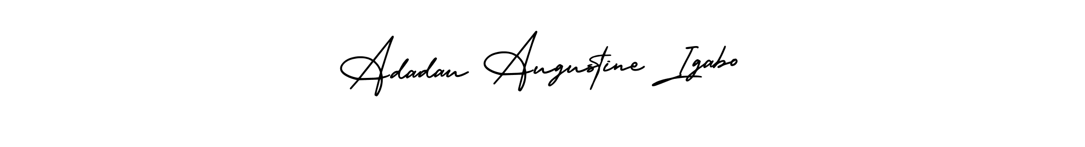 if you are searching for the best signature style for your name Adadau Augustine Igabo. so please give up your signature search. here we have designed multiple signature styles  using AmerikaSignatureDemo-Regular. Adadau Augustine Igabo signature style 3 images and pictures png