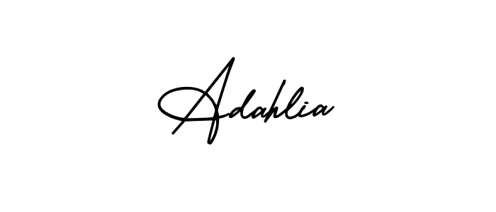 if you are searching for the best signature style for your name Adahlia. so please give up your signature search. here we have designed multiple signature styles  using AmerikaSignatureDemo-Regular. Adahlia signature style 3 images and pictures png