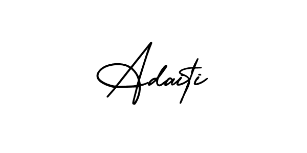 Use a signature maker to create a handwritten signature online. With this signature software, you can design (AmerikaSignatureDemo-Regular) your own signature for name Adaiti. Adaiti signature style 3 images and pictures png