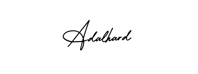 This is the best signature style for the Adalhard name. Also you like these signature font (AmerikaSignatureDemo-Regular). Mix name signature. Adalhard signature style 3 images and pictures png