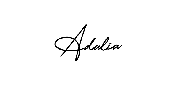 The best way (AmerikaSignatureDemo-Regular) to make a short signature is to pick only two or three words in your name. The name Adalia include a total of six letters. For converting this name. Adalia signature style 3 images and pictures png