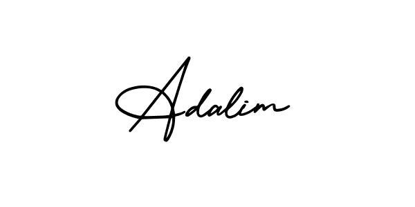 How to Draw Adalim signature style? AmerikaSignatureDemo-Regular is a latest design signature styles for name Adalim. Adalim signature style 3 images and pictures png