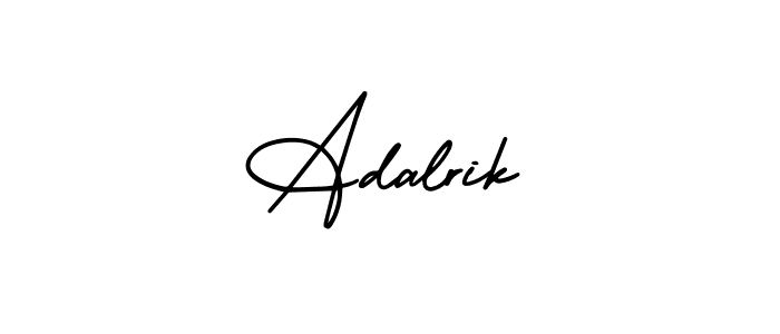 AmerikaSignatureDemo-Regular is a professional signature style that is perfect for those who want to add a touch of class to their signature. It is also a great choice for those who want to make their signature more unique. Get Adalrik name to fancy signature for free. Adalrik signature style 3 images and pictures png