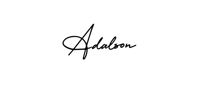 Design your own signature with our free online signature maker. With this signature software, you can create a handwritten (AmerikaSignatureDemo-Regular) signature for name Adalson. Adalson signature style 3 images and pictures png