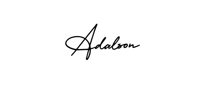 Design your own signature with our free online signature maker. With this signature software, you can create a handwritten (AmerikaSignatureDemo-Regular) signature for name Adalson. Adalson signature style 3 images and pictures png