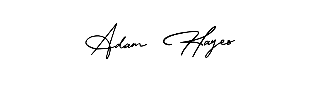 How to make Adam  Hayes name signature. Use AmerikaSignatureDemo-Regular style for creating short signs online. This is the latest handwritten sign. Adam  Hayes signature style 3 images and pictures png