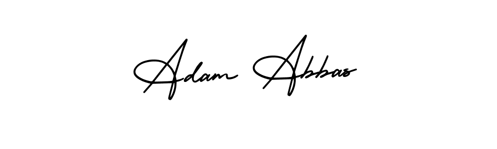 AmerikaSignatureDemo-Regular is a professional signature style that is perfect for those who want to add a touch of class to their signature. It is also a great choice for those who want to make their signature more unique. Get Adam Abbas name to fancy signature for free. Adam Abbas signature style 3 images and pictures png
