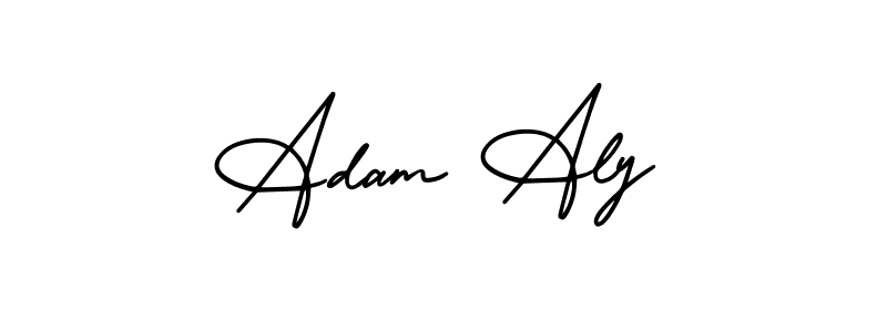 Create a beautiful signature design for name Adam Aly. With this signature (AmerikaSignatureDemo-Regular) fonts, you can make a handwritten signature for free. Adam Aly signature style 3 images and pictures png