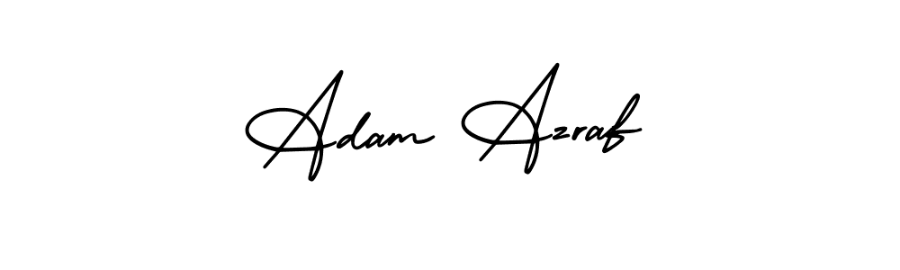 Use a signature maker to create a handwritten signature online. With this signature software, you can design (AmerikaSignatureDemo-Regular) your own signature for name Adam Azraf. Adam Azraf signature style 3 images and pictures png