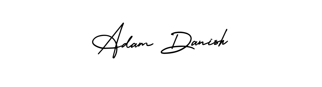 Design your own signature with our free online signature maker. With this signature software, you can create a handwritten (AmerikaSignatureDemo-Regular) signature for name Adam Danish. Adam Danish signature style 3 images and pictures png