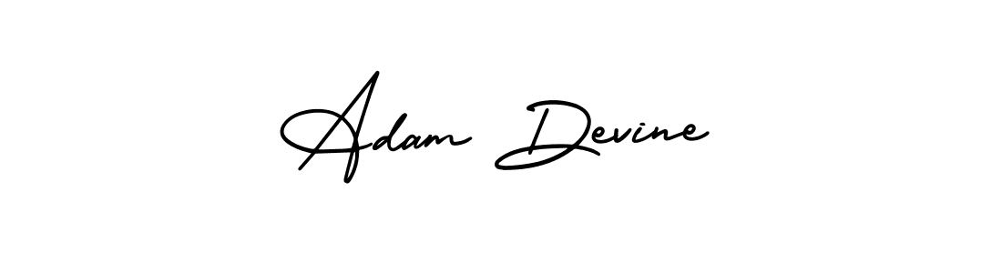 Use a signature maker to create a handwritten signature online. With this signature software, you can design (AmerikaSignatureDemo-Regular) your own signature for name Adam Devine. Adam Devine signature style 3 images and pictures png