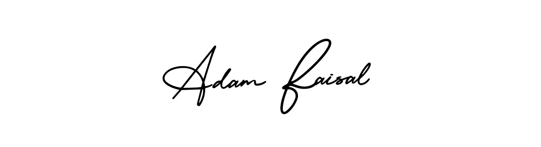 Create a beautiful signature design for name Adam Faisal. With this signature (AmerikaSignatureDemo-Regular) fonts, you can make a handwritten signature for free. Adam Faisal signature style 3 images and pictures png