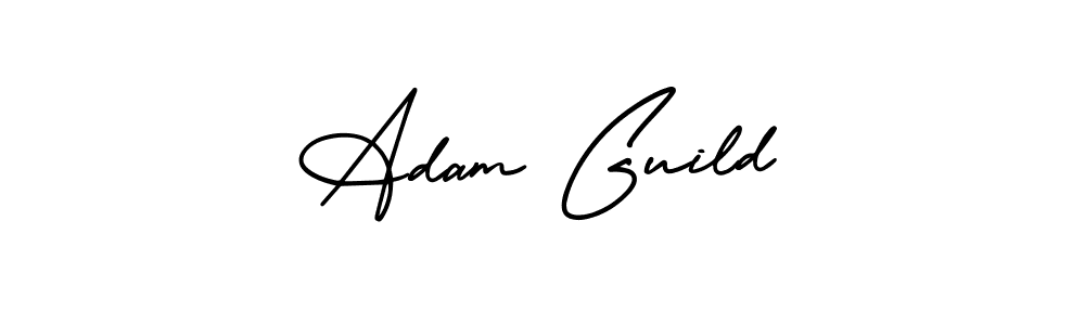 Design your own signature with our free online signature maker. With this signature software, you can create a handwritten (AmerikaSignatureDemo-Regular) signature for name Adam Guild. Adam Guild signature style 3 images and pictures png