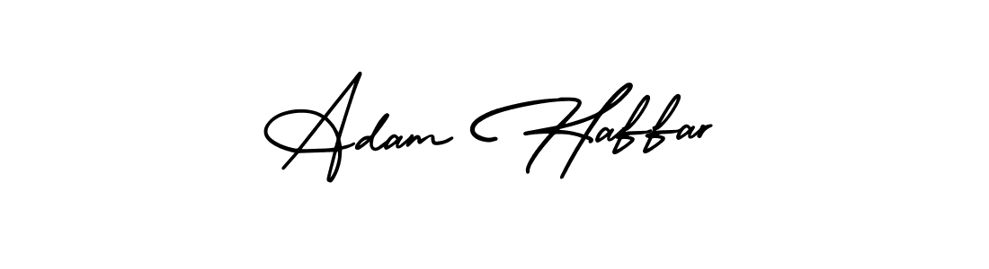 Use a signature maker to create a handwritten signature online. With this signature software, you can design (AmerikaSignatureDemo-Regular) your own signature for name Adam Haffar. Adam Haffar signature style 3 images and pictures png