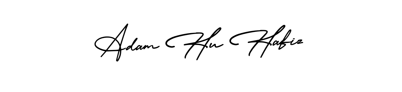 The best way (AmerikaSignatureDemo-Regular) to make a short signature is to pick only two or three words in your name. The name Adam Hu Hafiz include a total of six letters. For converting this name. Adam Hu Hafiz signature style 3 images and pictures png