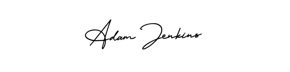 AmerikaSignatureDemo-Regular is a professional signature style that is perfect for those who want to add a touch of class to their signature. It is also a great choice for those who want to make their signature more unique. Get Adam Jenkins name to fancy signature for free. Adam Jenkins signature style 3 images and pictures png