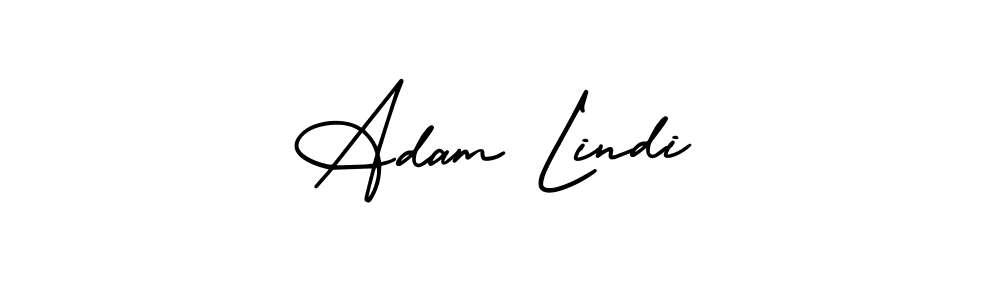 The best way (AmerikaSignatureDemo-Regular) to make a short signature is to pick only two or three words in your name. The name Adam Lindi include a total of six letters. For converting this name. Adam Lindi signature style 3 images and pictures png