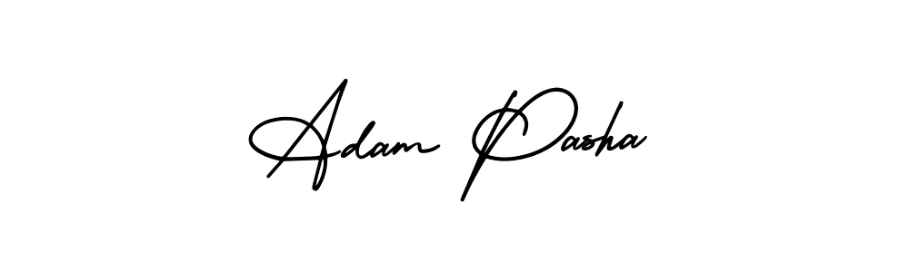 How to make Adam Pasha name signature. Use AmerikaSignatureDemo-Regular style for creating short signs online. This is the latest handwritten sign. Adam Pasha signature style 3 images and pictures png