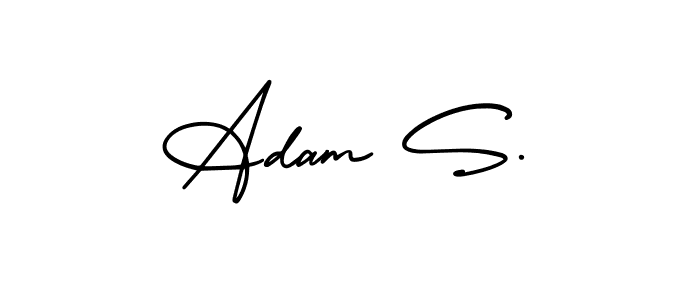 Similarly AmerikaSignatureDemo-Regular is the best handwritten signature design. Signature creator online .You can use it as an online autograph creator for name Adam S.. Adam S. signature style 3 images and pictures png