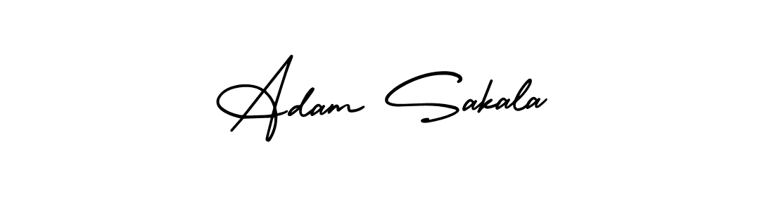 Make a short Adam Sakala signature style. Manage your documents anywhere anytime using AmerikaSignatureDemo-Regular. Create and add eSignatures, submit forms, share and send files easily. Adam Sakala signature style 3 images and pictures png