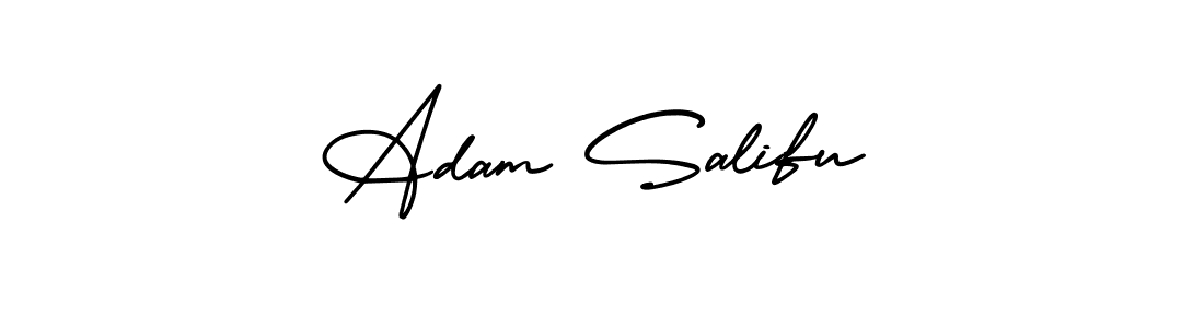 How to Draw Adam Salifu signature style? AmerikaSignatureDemo-Regular is a latest design signature styles for name Adam Salifu. Adam Salifu signature style 3 images and pictures png