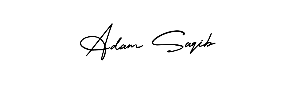 Best and Professional Signature Style for Adam Saqib. AmerikaSignatureDemo-Regular Best Signature Style Collection. Adam Saqib signature style 3 images and pictures png