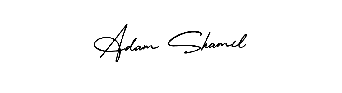 See photos of Adam Shamil official signature by Spectra . Check more albums & portfolios. Read reviews & check more about AmerikaSignatureDemo-Regular font. Adam Shamil signature style 3 images and pictures png