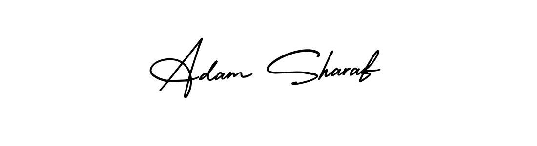 Design your own signature with our free online signature maker. With this signature software, you can create a handwritten (AmerikaSignatureDemo-Regular) signature for name Adam Sharaf. Adam Sharaf signature style 3 images and pictures png