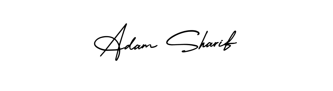 How to Draw Adam Sharif signature style? AmerikaSignatureDemo-Regular is a latest design signature styles for name Adam Sharif. Adam Sharif signature style 3 images and pictures png