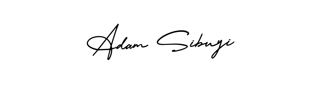 Use a signature maker to create a handwritten signature online. With this signature software, you can design (AmerikaSignatureDemo-Regular) your own signature for name Adam Sibuyi. Adam Sibuyi signature style 3 images and pictures png