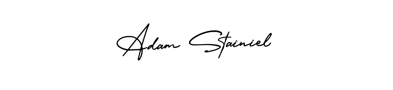 Also You can easily find your signature by using the search form. We will create Adam Stainiel name handwritten signature images for you free of cost using AmerikaSignatureDemo-Regular sign style. Adam Stainiel signature style 3 images and pictures png