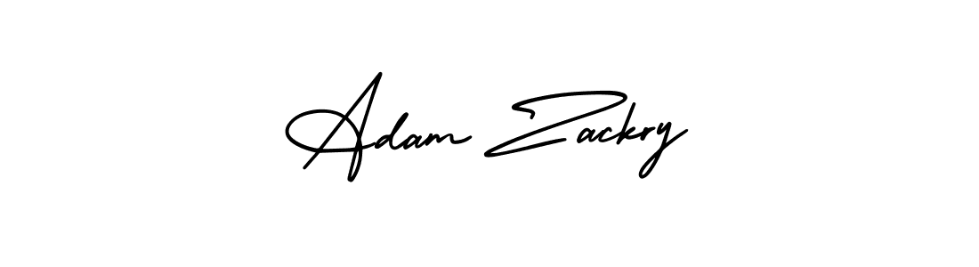 Design your own signature with our free online signature maker. With this signature software, you can create a handwritten (AmerikaSignatureDemo-Regular) signature for name Adam Zackry. Adam Zackry signature style 3 images and pictures png
