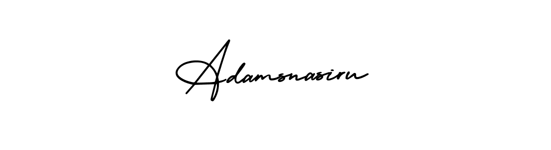 It looks lik you need a new signature style for name Adamsnasiru. Design unique handwritten (AmerikaSignatureDemo-Regular) signature with our free signature maker in just a few clicks. Adamsnasiru signature style 3 images and pictures png