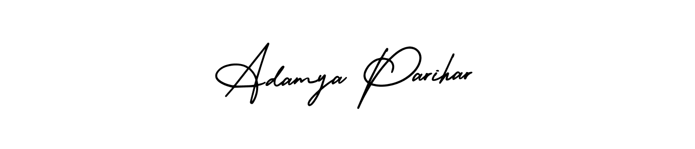 Make a beautiful signature design for name Adamya Parihar. With this signature (AmerikaSignatureDemo-Regular) style, you can create a handwritten signature for free. Adamya Parihar signature style 3 images and pictures png