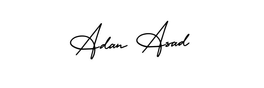 How to Draw Adan Asad signature style? AmerikaSignatureDemo-Regular is a latest design signature styles for name Adan Asad. Adan Asad signature style 3 images and pictures png