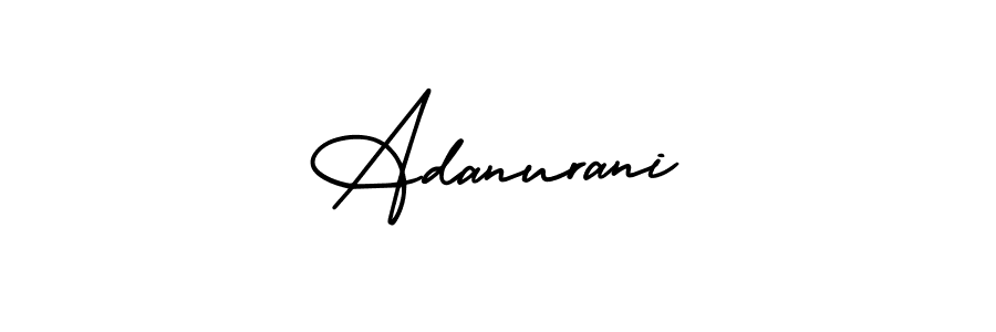 Design your own signature with our free online signature maker. With this signature software, you can create a handwritten (AmerikaSignatureDemo-Regular) signature for name Adanurani. Adanurani signature style 3 images and pictures png