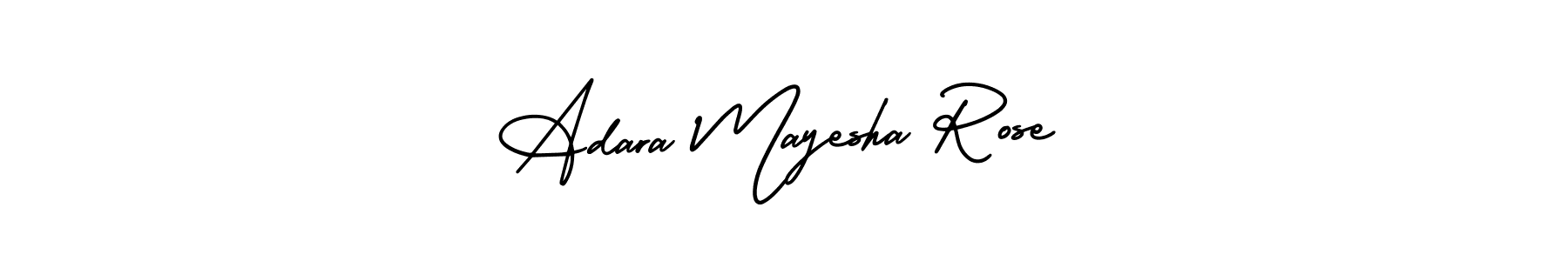 It looks lik you need a new signature style for name Adara Mayesha Rose. Design unique handwritten (AmerikaSignatureDemo-Regular) signature with our free signature maker in just a few clicks. Adara Mayesha Rose signature style 3 images and pictures png