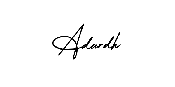 How to make Adardh name signature. Use AmerikaSignatureDemo-Regular style for creating short signs online. This is the latest handwritten sign. Adardh signature style 3 images and pictures png
