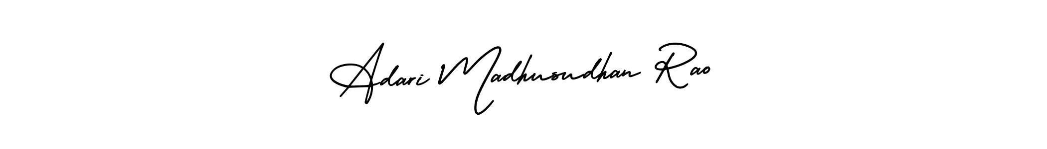 How to Draw Adari Madhusudhan Rao signature style? AmerikaSignatureDemo-Regular is a latest design signature styles for name Adari Madhusudhan Rao. Adari Madhusudhan Rao signature style 3 images and pictures png