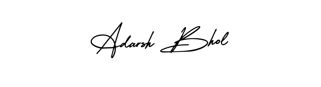 Create a beautiful signature design for name Adarsh Bhol. With this signature (AmerikaSignatureDemo-Regular) fonts, you can make a handwritten signature for free. Adarsh Bhol signature style 3 images and pictures png