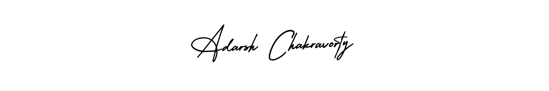This is the best signature style for the Adarsh Chakravorty name. Also you like these signature font (AmerikaSignatureDemo-Regular). Mix name signature. Adarsh Chakravorty signature style 3 images and pictures png